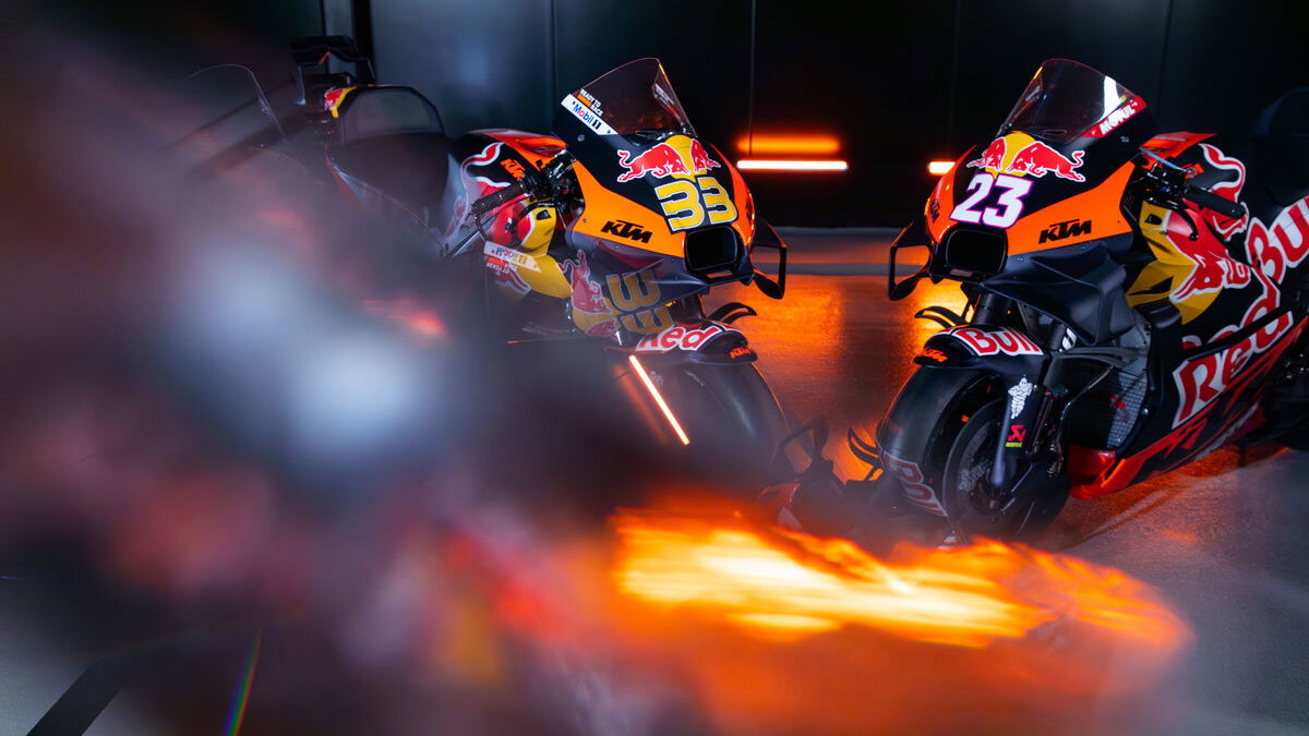 KTM MotoGP bikes